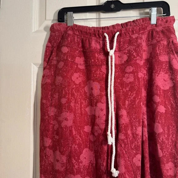 Anthropologie Saturday Sunday Cherry Red Lounge Pants Size M - Picture 5 of 9